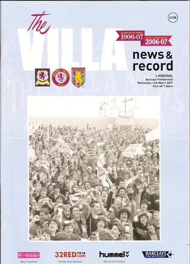 Aston Villa FC v Arsenal FC